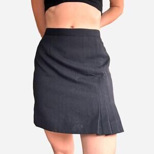 True vintage pleated high waisted mini schoolgirl skirt - 26" waist (vtg 7/8)